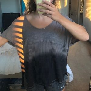 Short Sleeve Dip Tye Die Top
